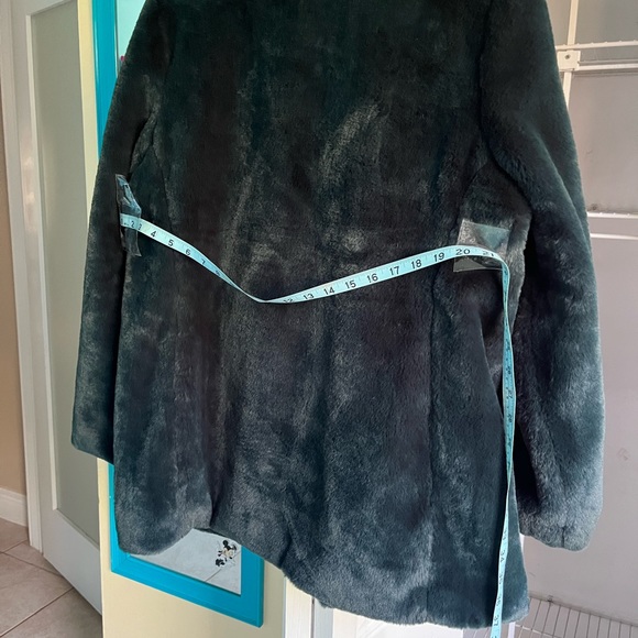 Catherine Malandrines Hunter Green Jacket Faux fur M & XL - Picture 8 of 8